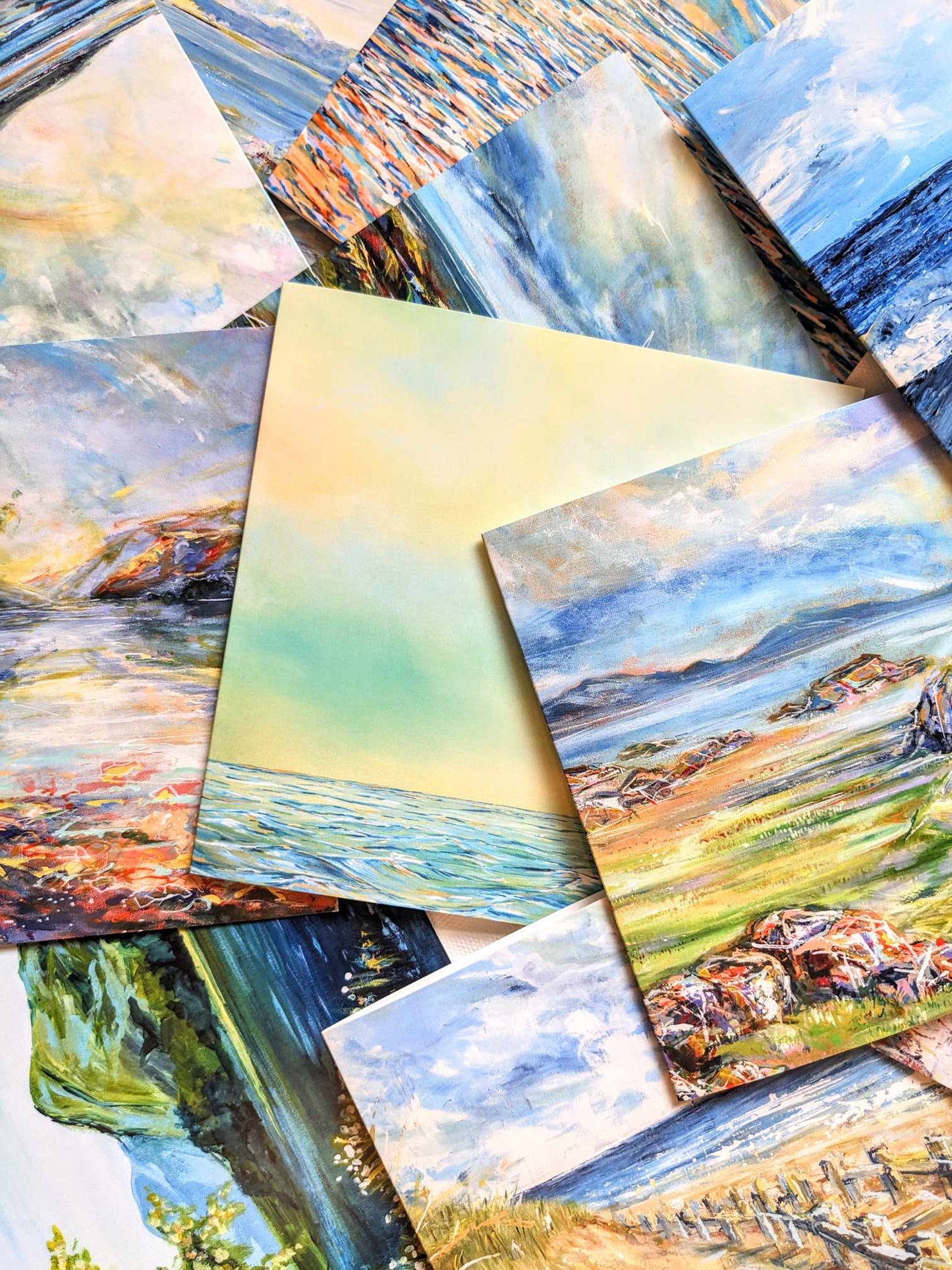 Greetings card - Windy beach