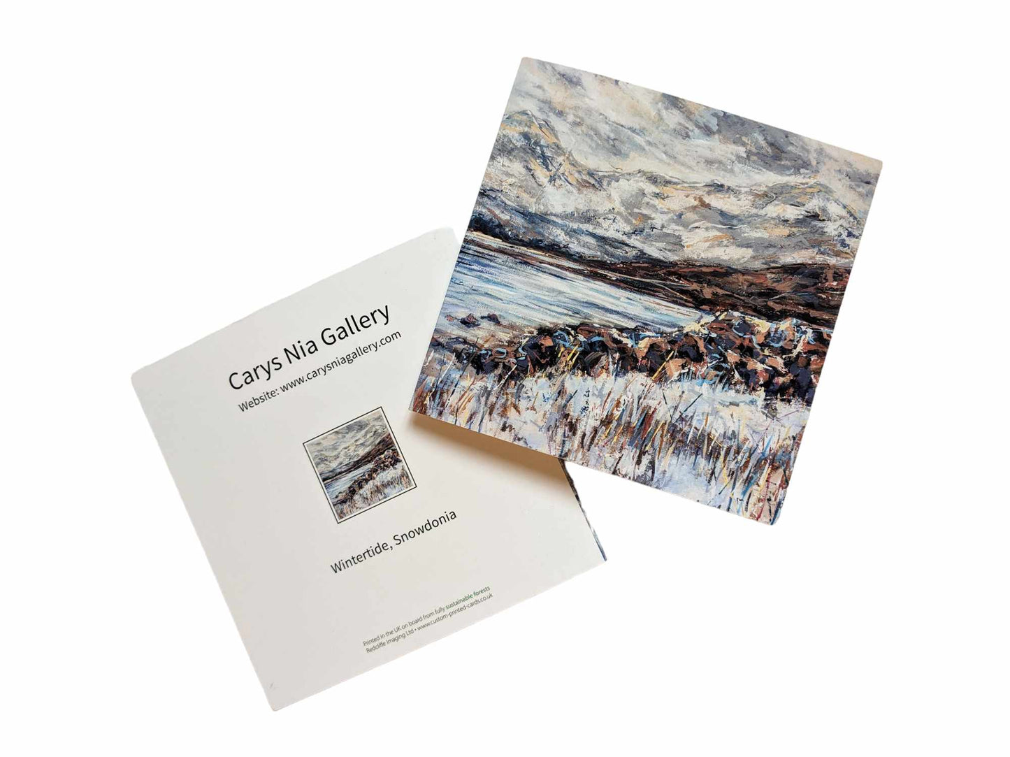 Greetings card - Wintertide, Snowdonia