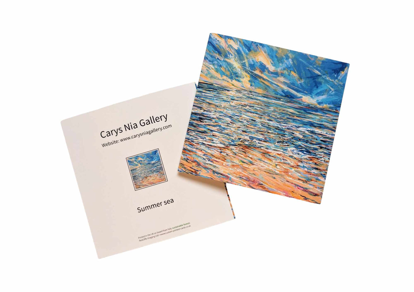 Greetings card - Summer sea