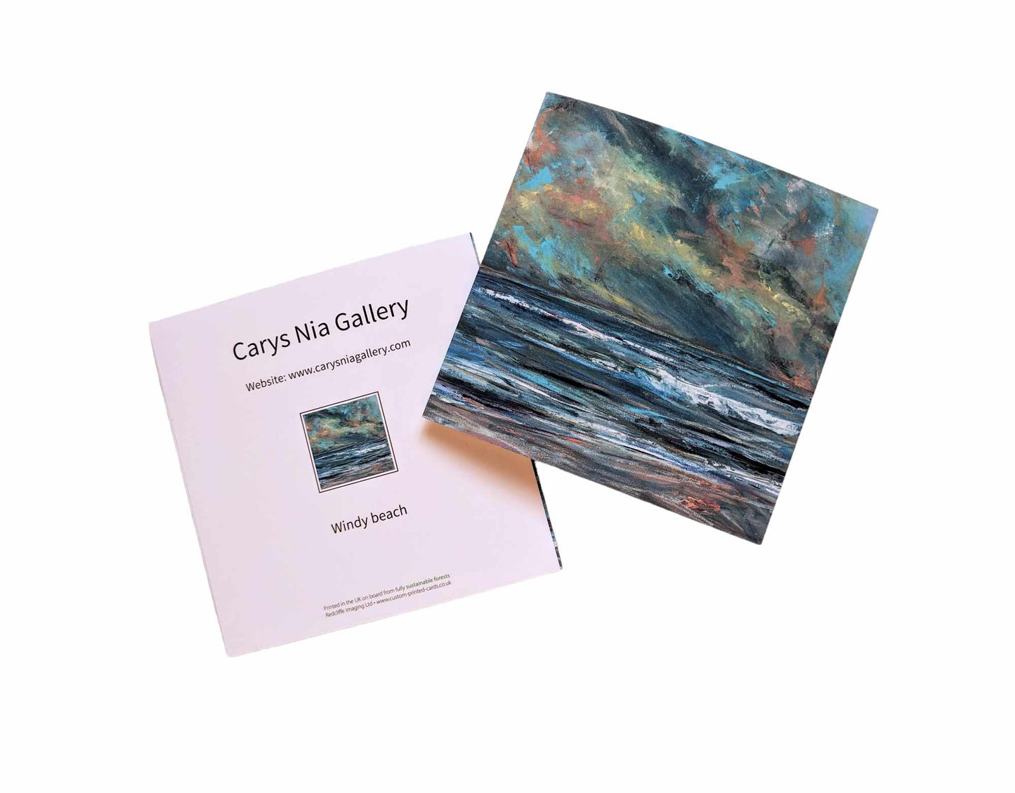 Greetings card - Windy beach