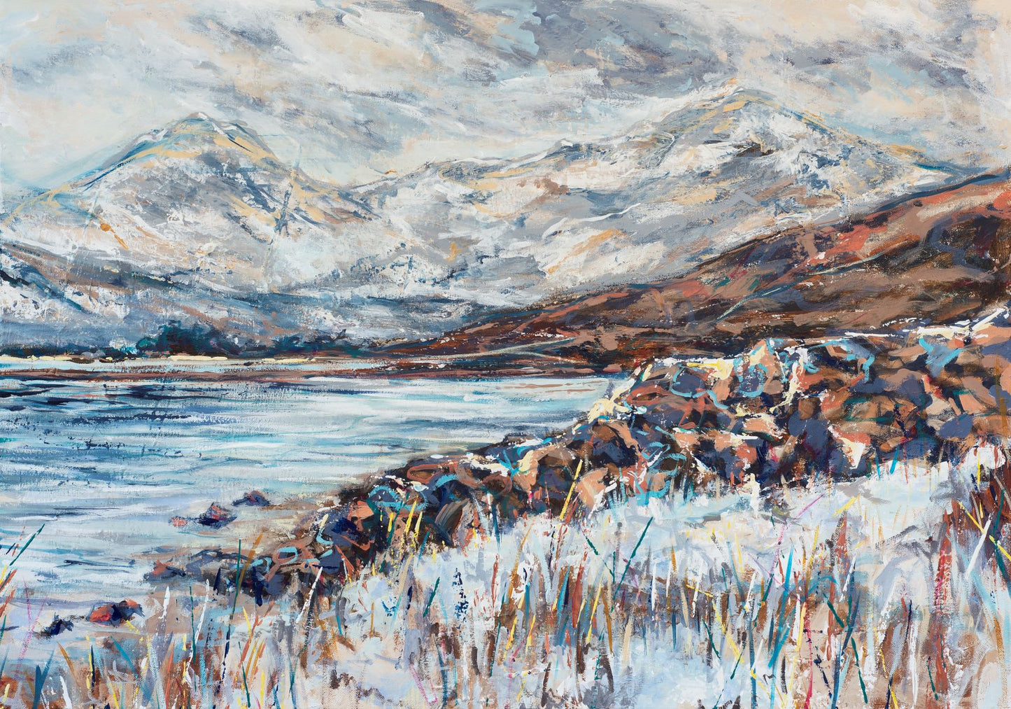 Greetings card - Wintertide, Snowdonia