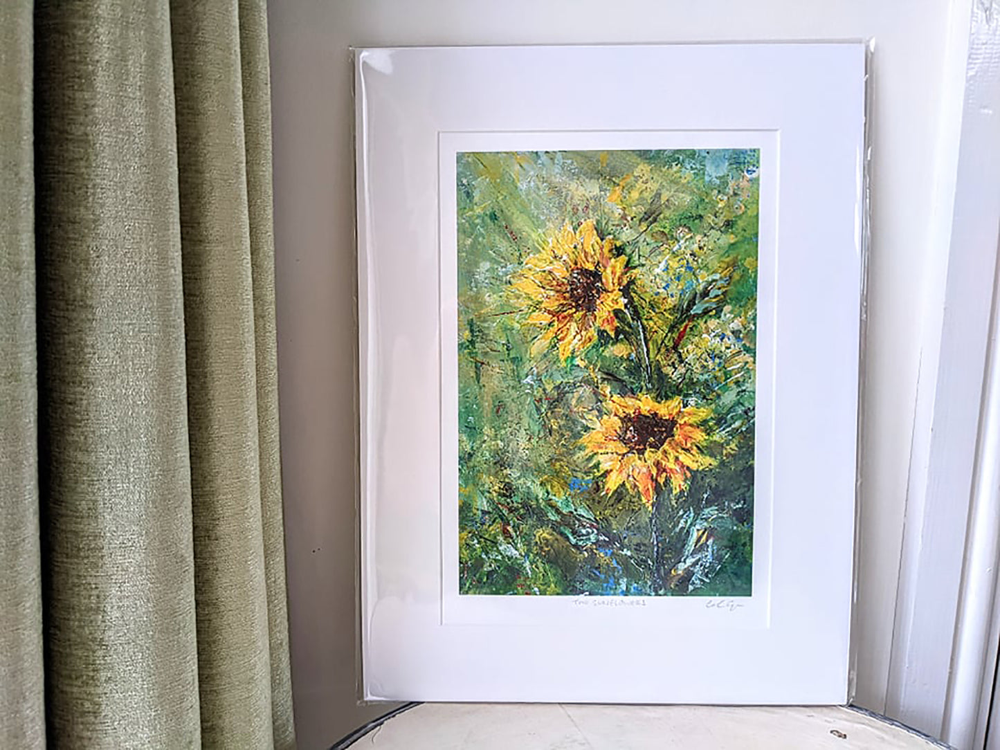 Print - Two sunflowers