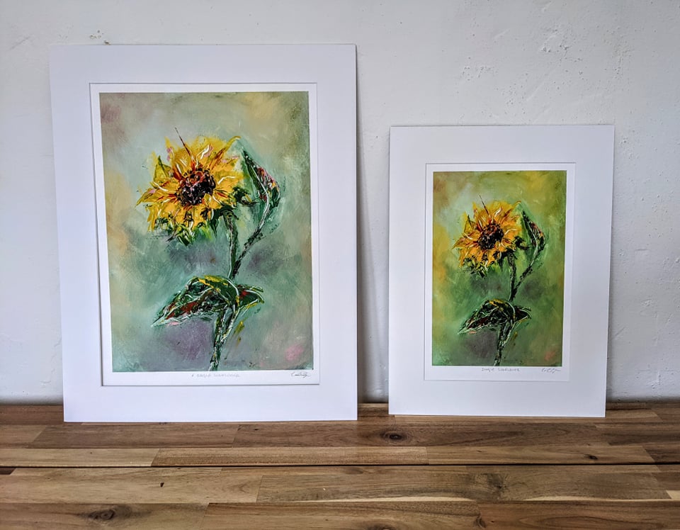 Print - Single sunflower