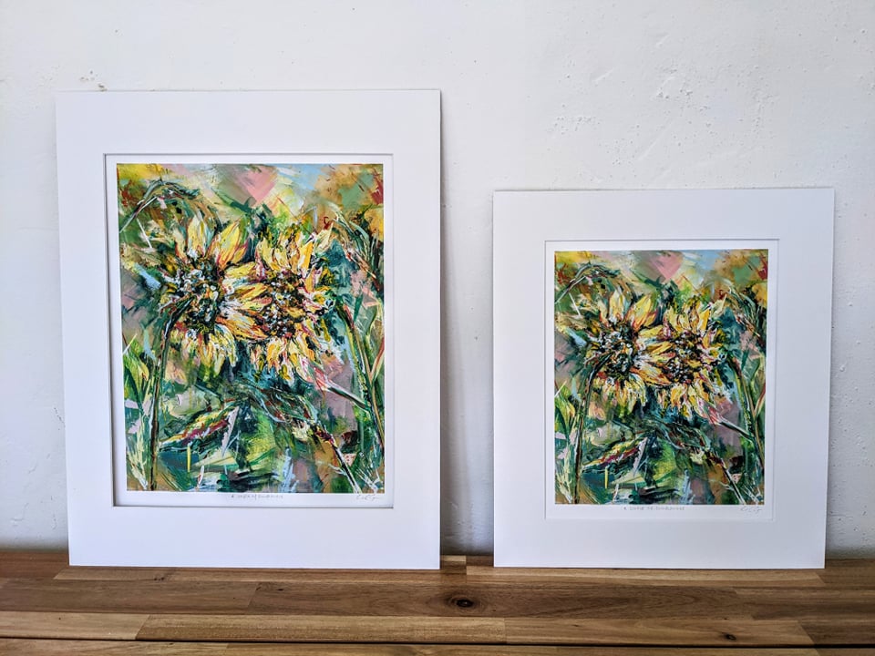Print - A couple of sunflowers