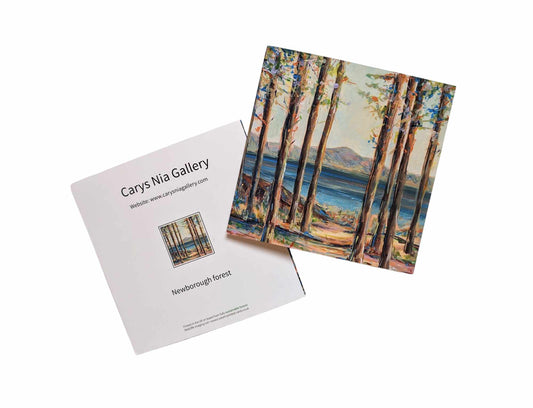 Greetings card - Newborough forest