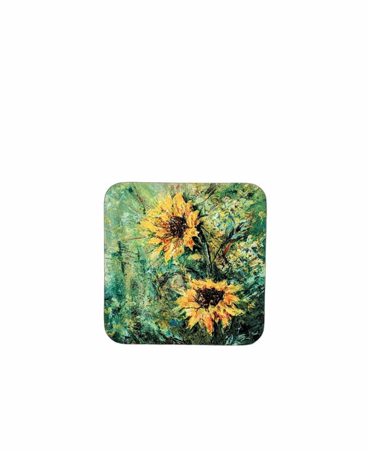 Coaster - Two sunflowers