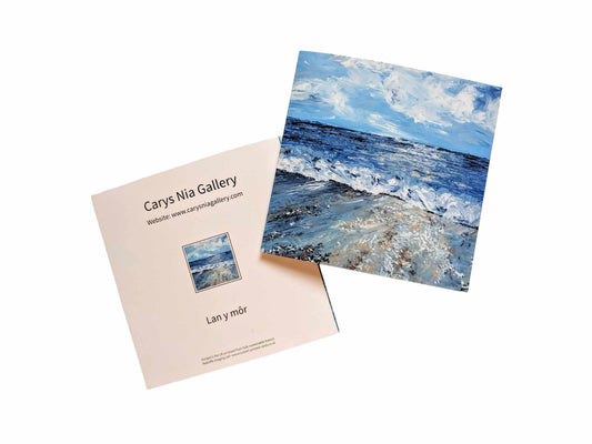 Greetings card - Lan y môr